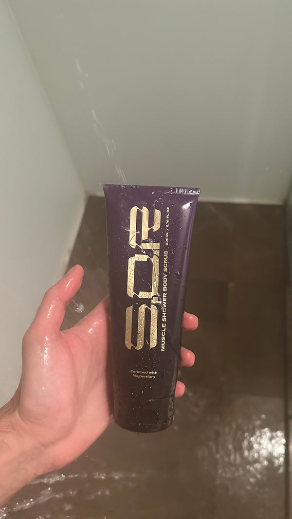 Scrub Off the Soreness.