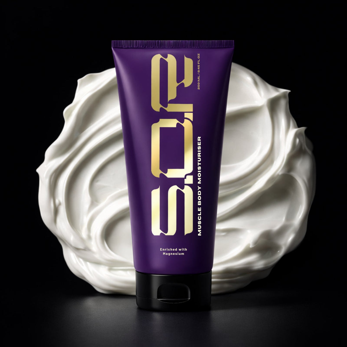 Muscle Body Moisturiser 250ml, thick white cream