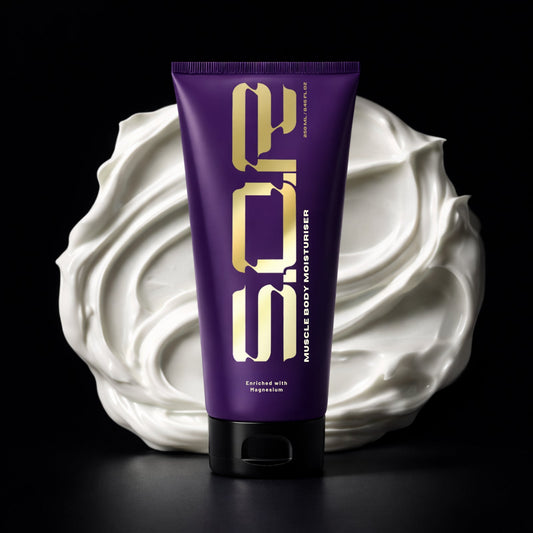 Muscle Body Moisturiser 250ml, thick white cream