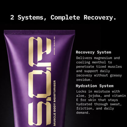 The S.O.R 3-step routine: gel, scrub, moisturiser